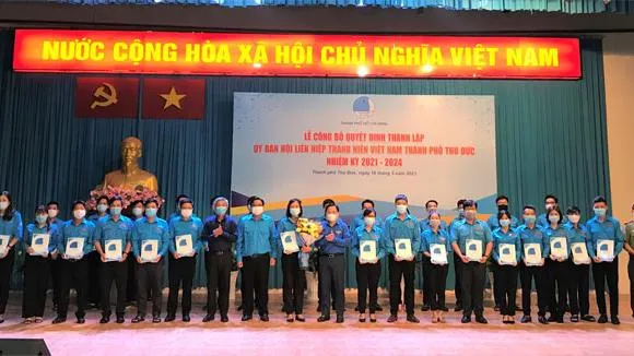 Công bố thành lập Hội Liên hiệp thanh niên Việt Nam TP Thủ Đức