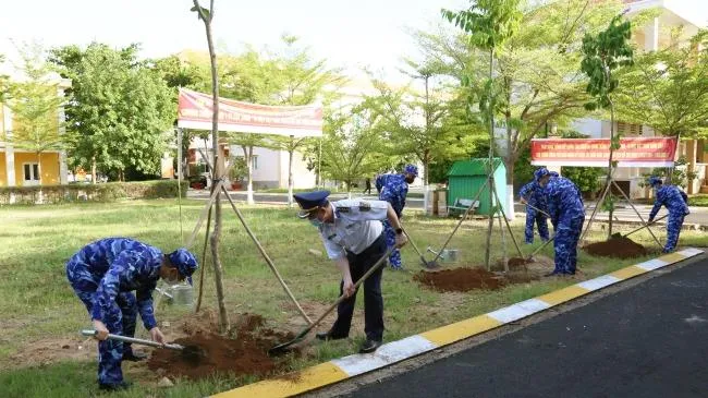 Bộ Tư lệnh Vùng Cảnh sát biển 3 phát động trồng cây đời đời nhớ ơn Bác Hồ