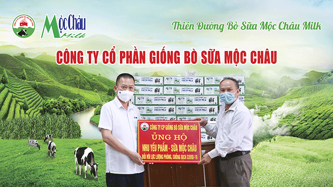 Mộc Châu Milk hỗ trợ hơn 50.000 sản phẩm sữa cho lực lượng tuyến đầu và người dân nơi tâm dịch