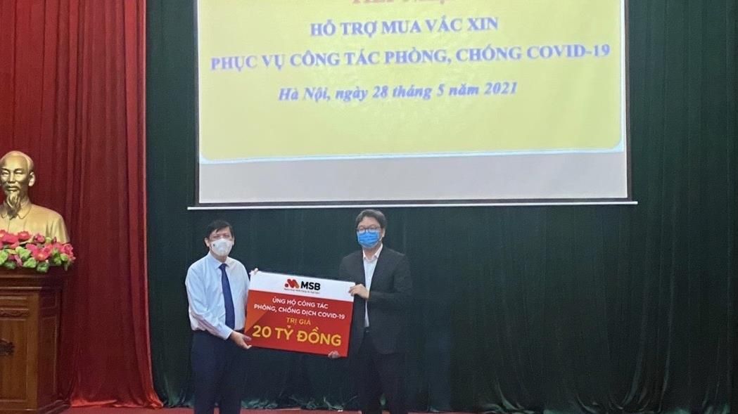MSB và TNG Holdings VN ủng hộ 30 tỷ đồng cho Quỹ phòng chống dịch Covid-19