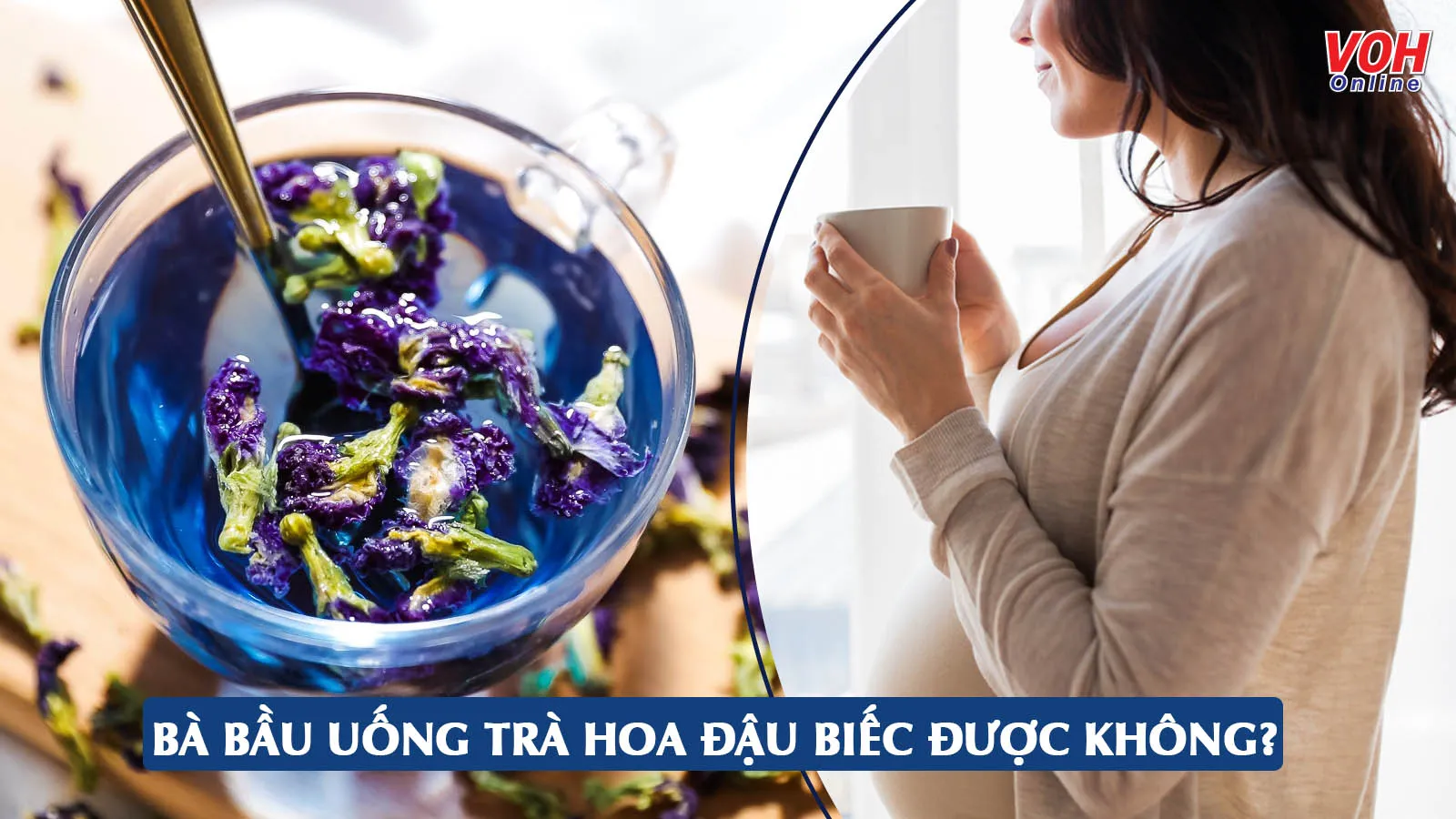 Bà bầu uống trà hoa đậu biếc được không? Lợi và hại thế nào?