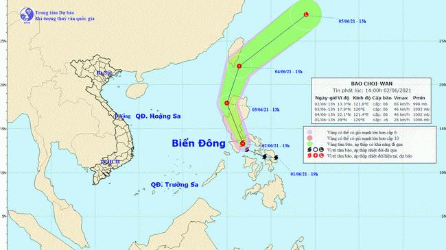 Bão Choi-wan vừa xuất hiện ở miền Trung Philippines