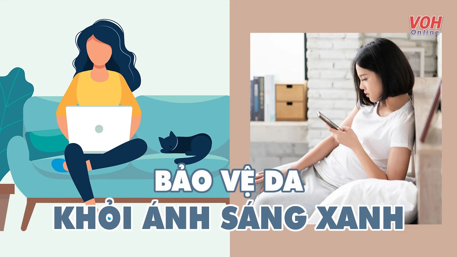 Cách bảo vệ da khỏi ánh sáng xanh từ màn hình máy tính, điện thoại