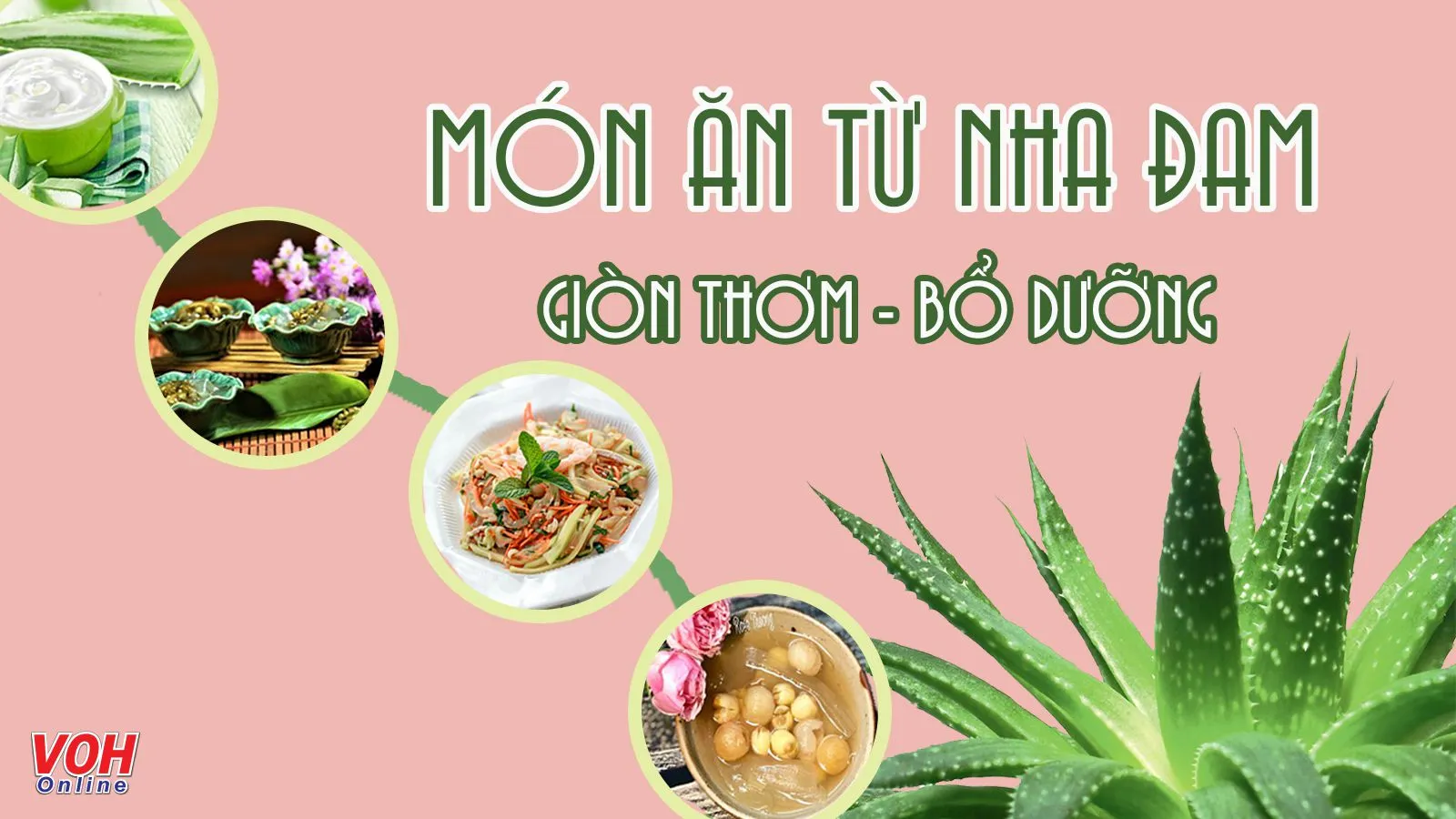 Trổ tài chế biến các món ăn từ nha đam thanh mát, bổ dưỡng