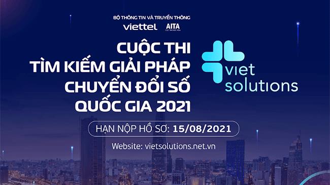 Viet Solutions 2021 mùa 3: Tìm kiếm giải pháp thúc đẩy chuyển đổi số Quốc gia