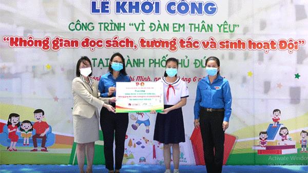 Khởi công công trình “Vì đàn em thân yêu” - Không gian đọc sách, tương tác và sinh hoạt Đội