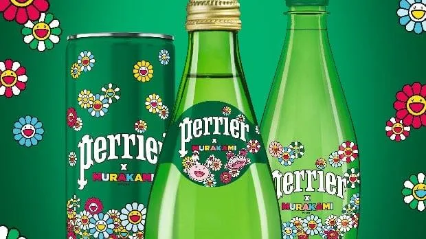 Màn collab màu sắc giữa nước khoáng có ga Pháp với ngôi sao nghệ thuật đại chúng Nhật Bản