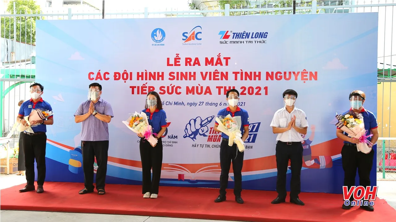 Hơn 8.700 sinh viên tình nguyện Tiếp sức mùa thi 2021 tại TPHCM