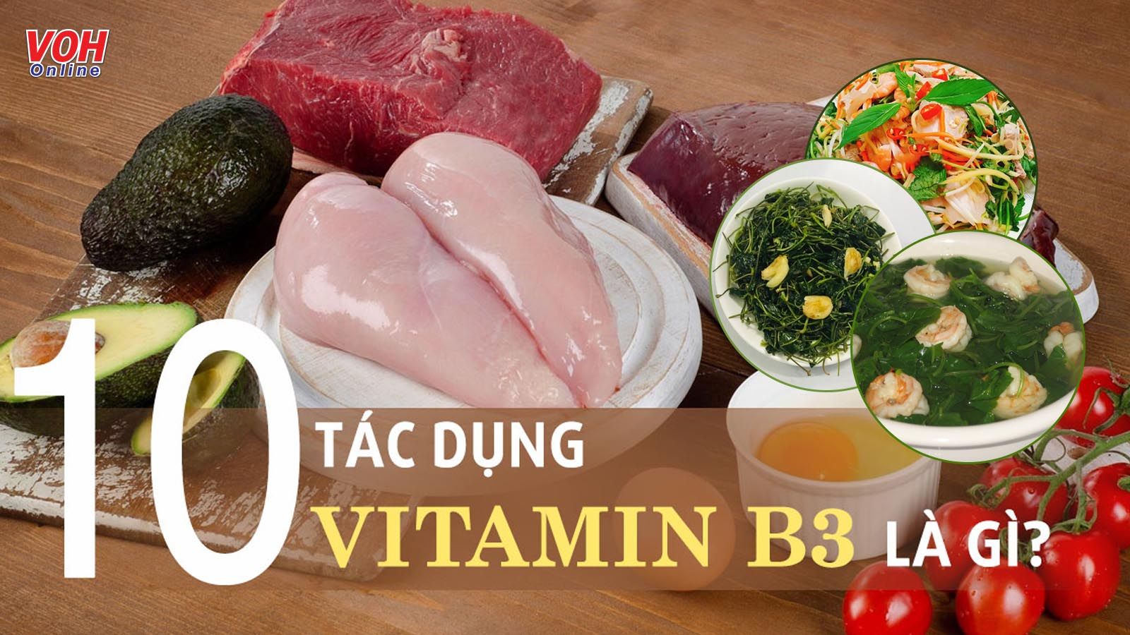 Vitamin B3 có tác dụng gì đối với cơ thể?