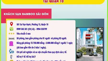 Quận 10 đưa vào hoạt động 3 cơ sở cách ly tập trung trên địa bàn