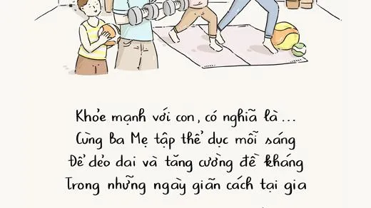 Mong muốn về cuộc sống khỏe mạnh của trẻ em trong mùa dịch qua góc nhìn hội họa