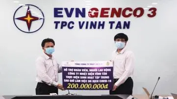 Tổng Công ty Phát điện 3 hỗ trợ gần 1,5 tỷ đồng chăm lo cho người lao động trong mùa dịch