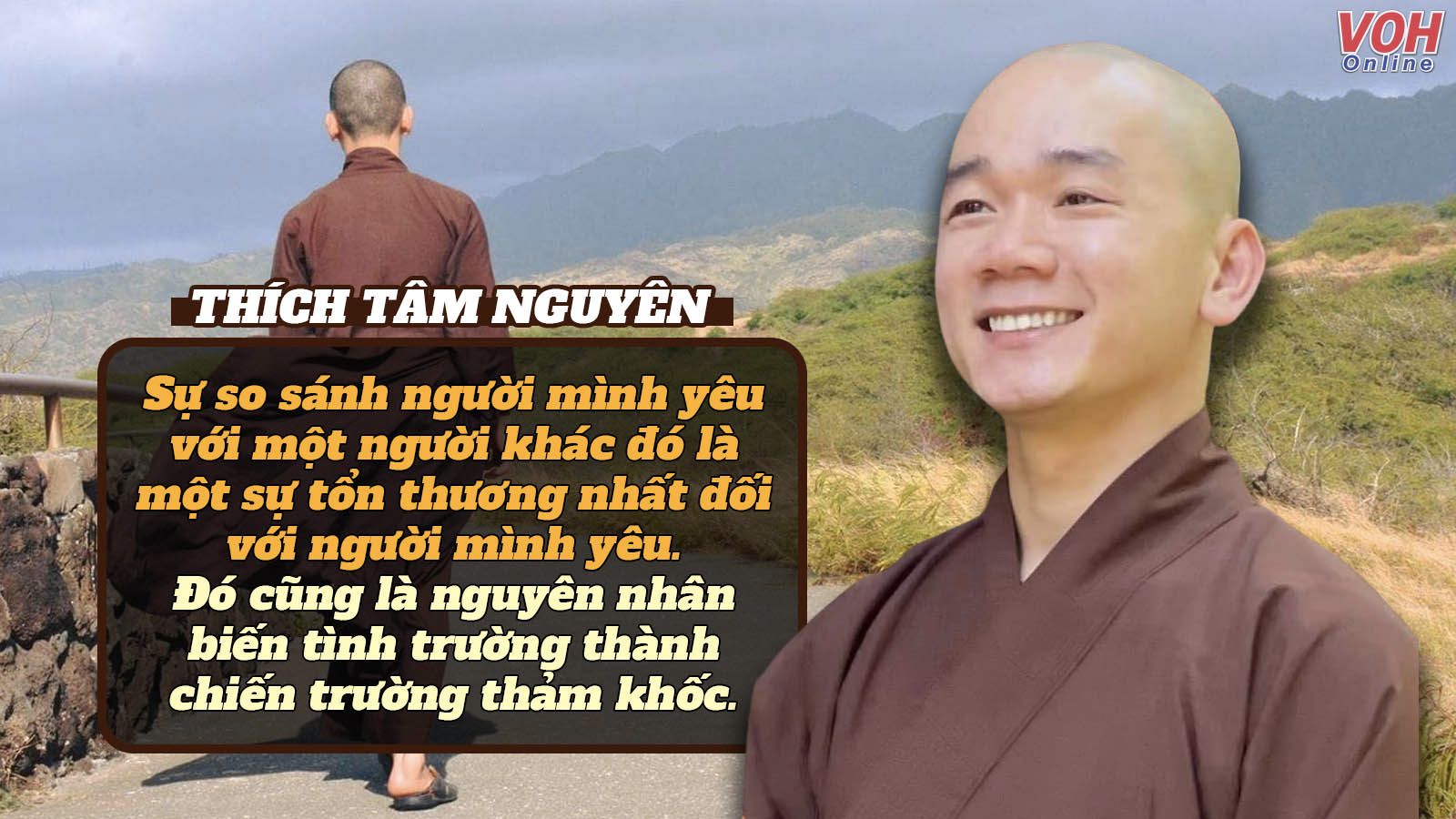 22 câu nói hay của sư thầy Thích Tâm Nguyên về tình yêu