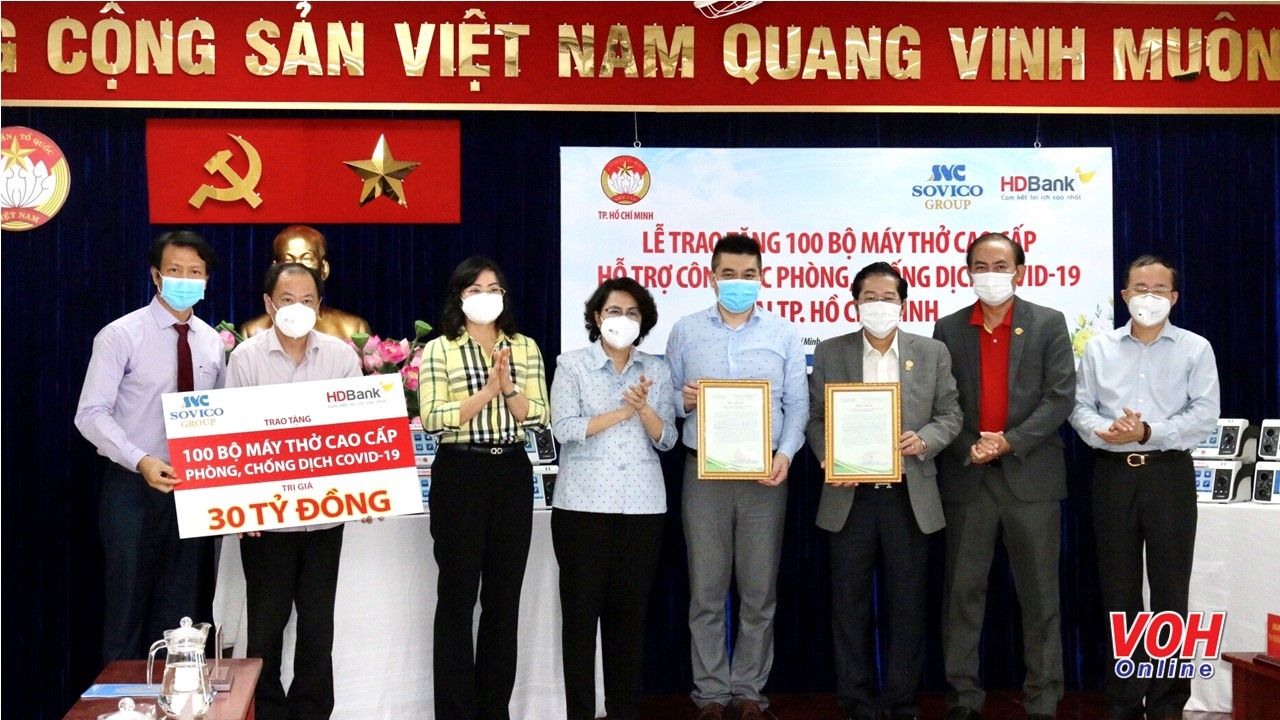 TPHCM tiếp nhận 100 máy thở cao cấp trị giá 30 tỷ đồng
