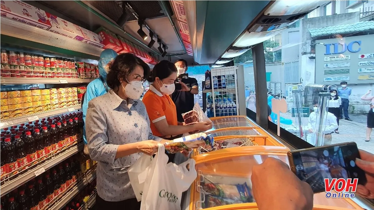 Xe bán hàng lưu động đến quận 1, 4, 6, Bình Tân và huyện Củ Chi hôm nay