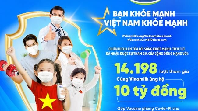 Thông điệp “Bạn khỏe mạnh, Việt Nam khỏe mạnh” được lan tỏa, cùng góp 10 tỷ mua vaccine cho trẻ em