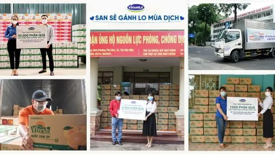 San sẻ khó khăn mùa dịch, Vinamilk trao 45.000 phần quà dinh dưỡng và nhiều hỗ trợ khác