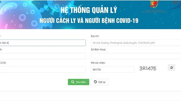 Cách tra cứu thông tin bệnh nhân COVID-19 tại TPHCM