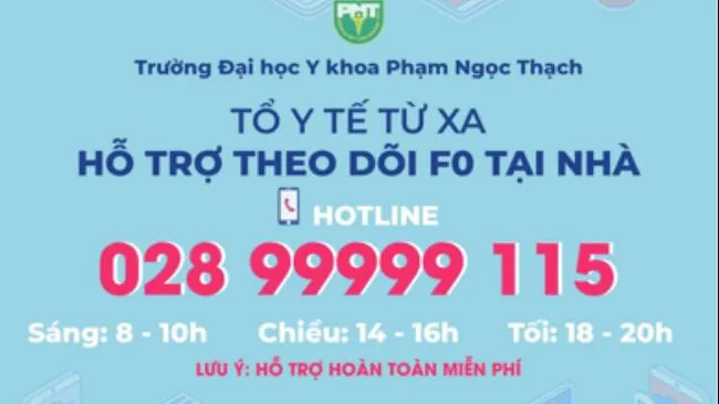 Trường Đại học Y khoa Phạm Ngọc Thạch đưa vào hoạt động “Tổ y tế từ xa” chăm sóc F0