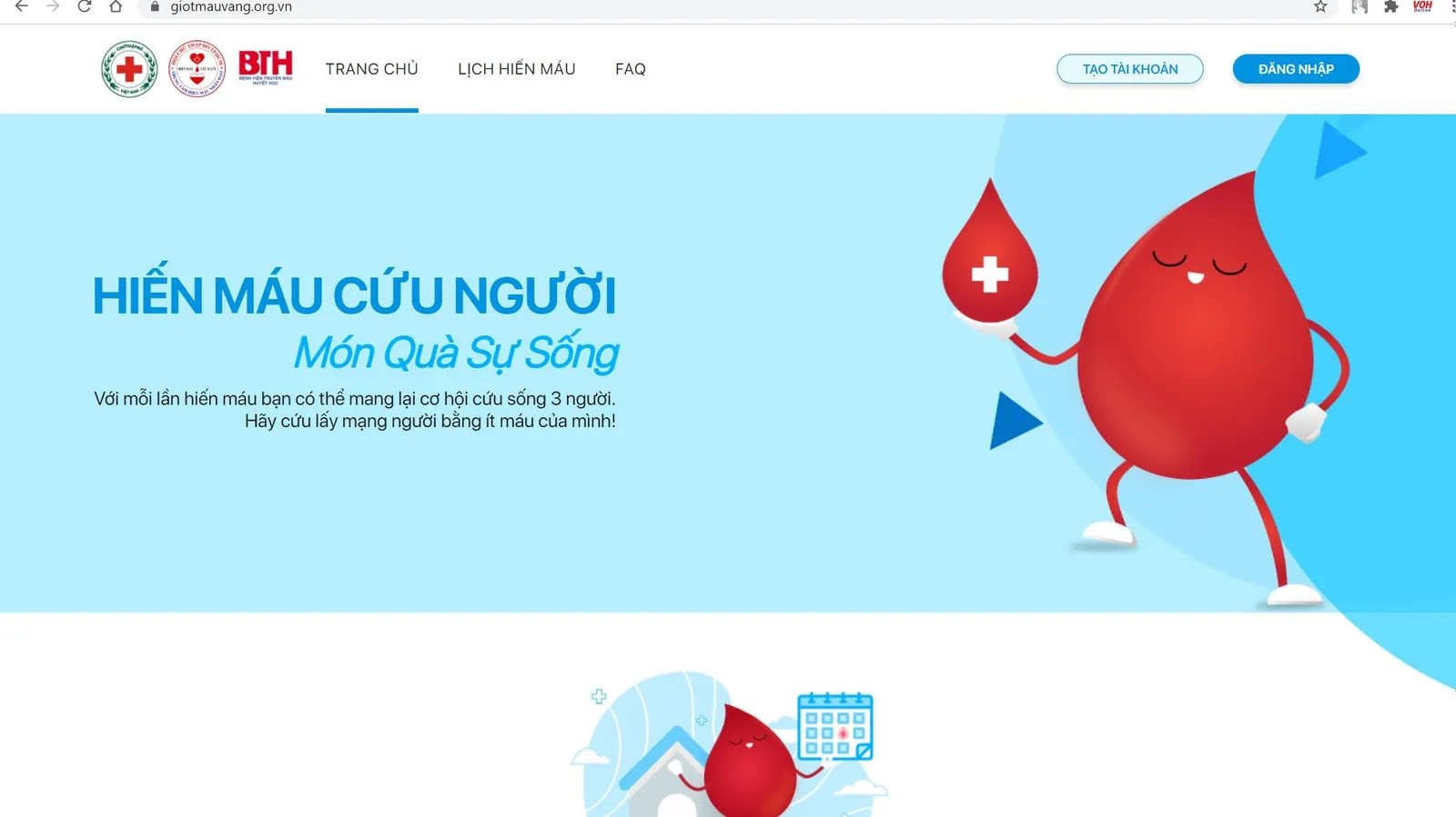 Công bố triển khai Ứng dụng Giọt máu vàng - giotmauvang.org.vn