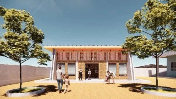 Sinh viên thiết kế dự án thư viện cho học sinh vùng núi