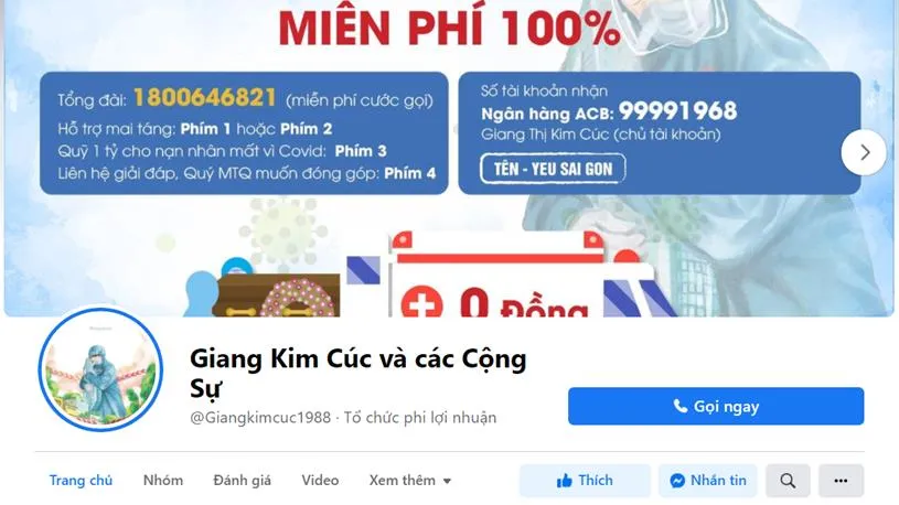 Chủ trang fanpage “Giang Kim Cúc và các Cộng Sự” bị xử phạt 10 triệu đồng