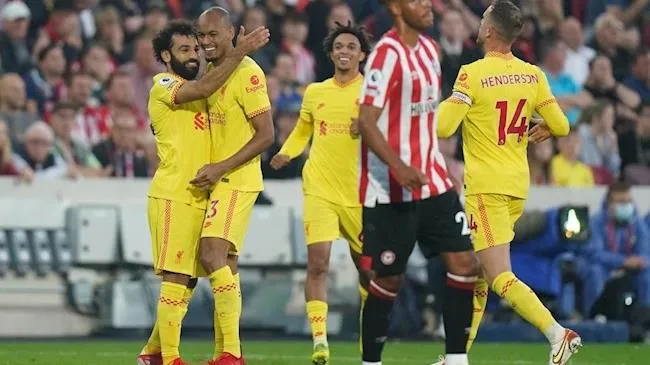 Liverpool lên đầu BXH Ngoại hạng Anh sau trận hòa kịch tính Brentford