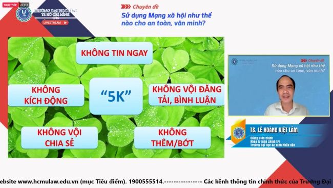 Áp dụng quy tắc 5K để sử dụng mạng xã hội an toàn và văn minh
