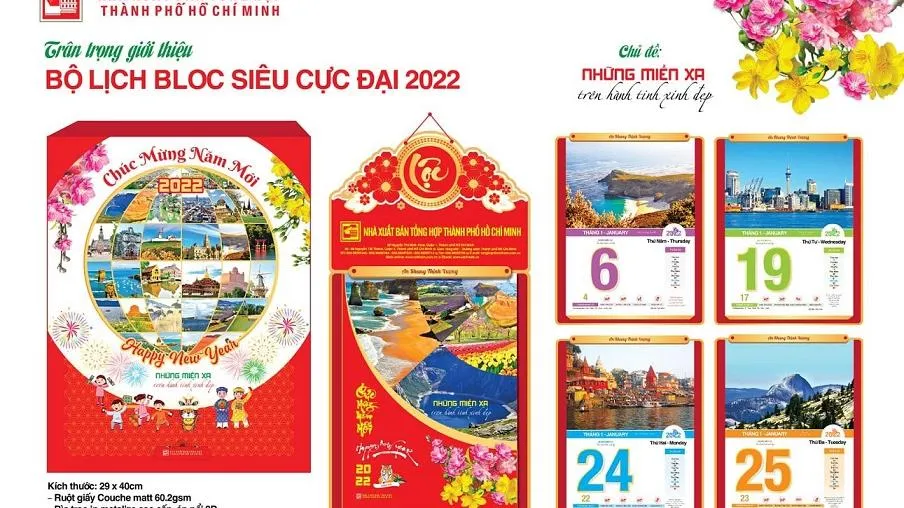Sắp ra mắt bộ lịch bloc 2022 siêu đại chủ đề “Những miền xa trên hành tinh xinh đẹp”