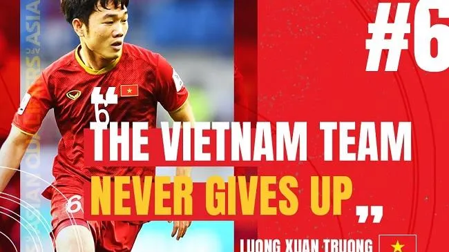 Vòng loại World Cup 2022: AFC động viên cầu thủ Việt Nam trước trận đấu với Trung Quốc