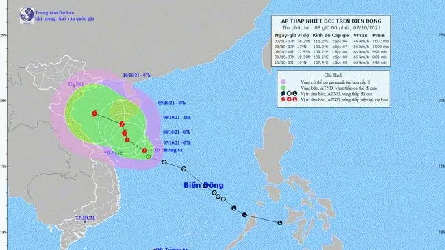 Áp thấp nhiệt đới mới nhất hôm nay: Từ Quảng Bình - Quảng Ngãi có mưa to đến rất to