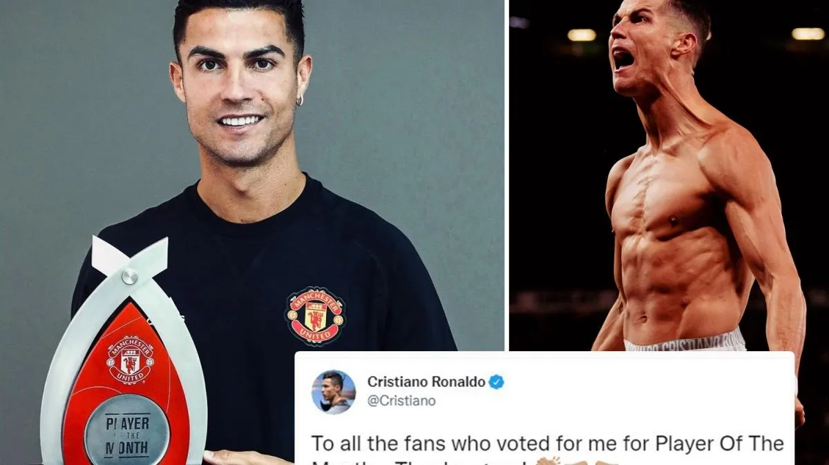 Ronaldo nhận cú đúp danh hiệu ở MU - Messi chỉ trích trọng tài