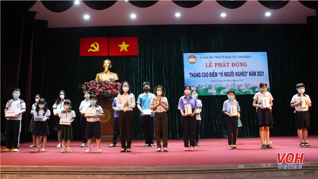 Quận 4 phát động tháng cao điểm “Vì người nghèo” năm 2021