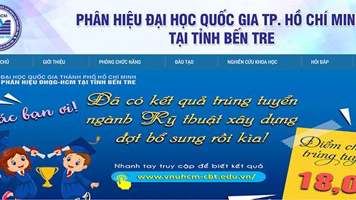 Phát triển Phân hiệu ĐHQG TPHCM tại Bến Tre thành trường đại học thành viên