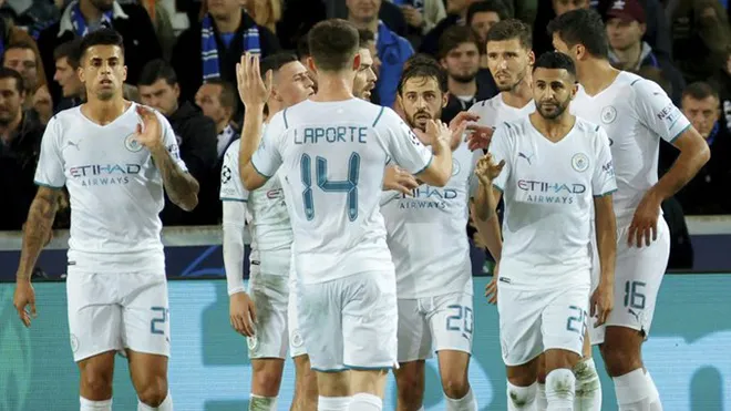 Diễn biến chính trận Club Brugge 1-5 Man City - Cup C1 2021/22