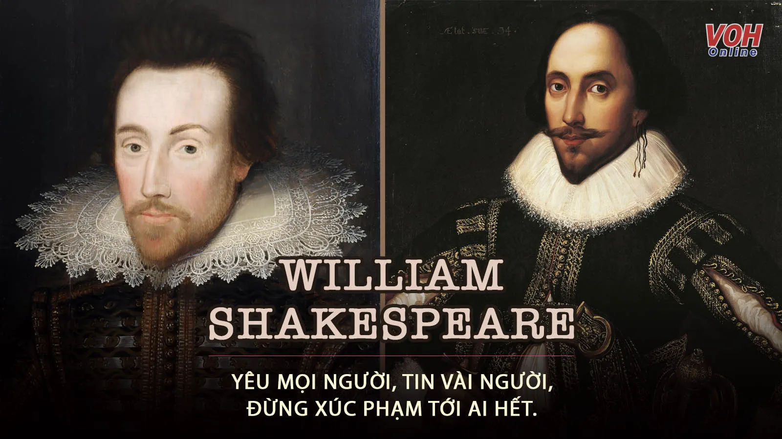 Những câu danh ngôn của William Shakespeare về tình yêu, cuộc sống!