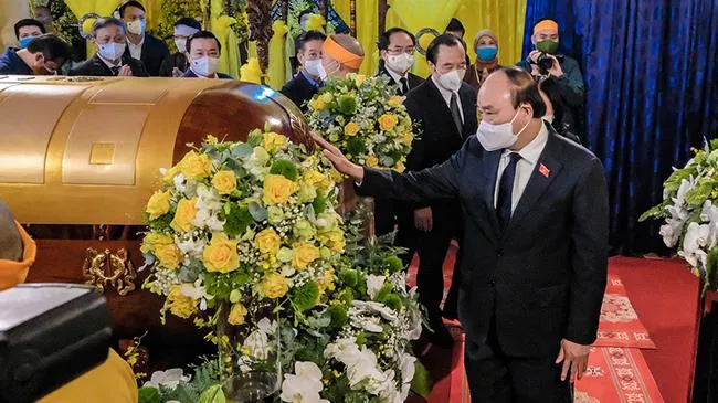 Lãnh đạo Đảng, Nhà nước viếng Đại lão hòa thượng Thích Phổ Tuệ