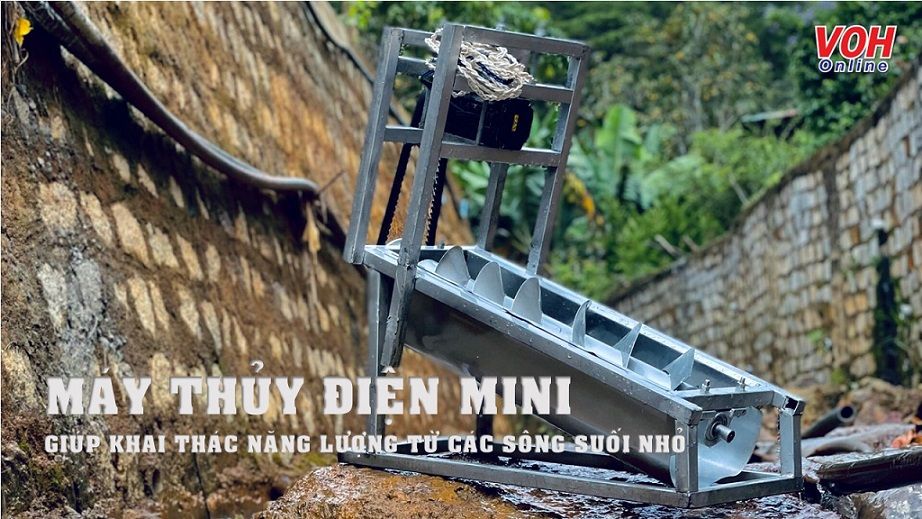 Máy thủy điện mini giúp khai thác năng lượng từ các sông suối nhỏ