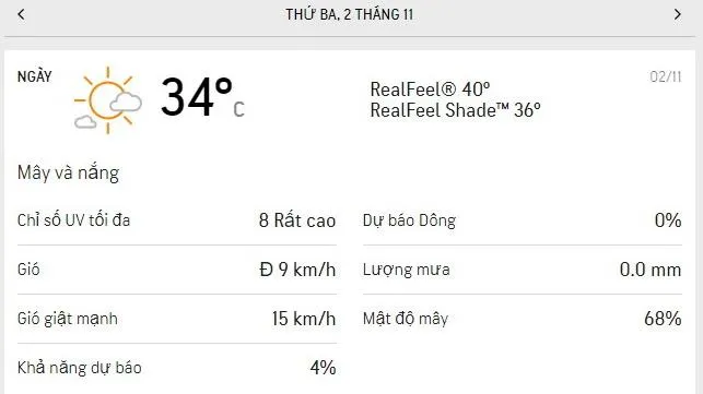 Dự báo thời tiết TPHCM hôm nay 2/11 và ngày mai 3/11/2021: Ban ngày nắng nóng