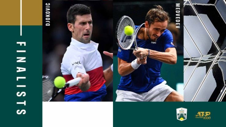 Xem trực tiếp Djokovic vs Medvedev - Chung kết Paris Masters 2021