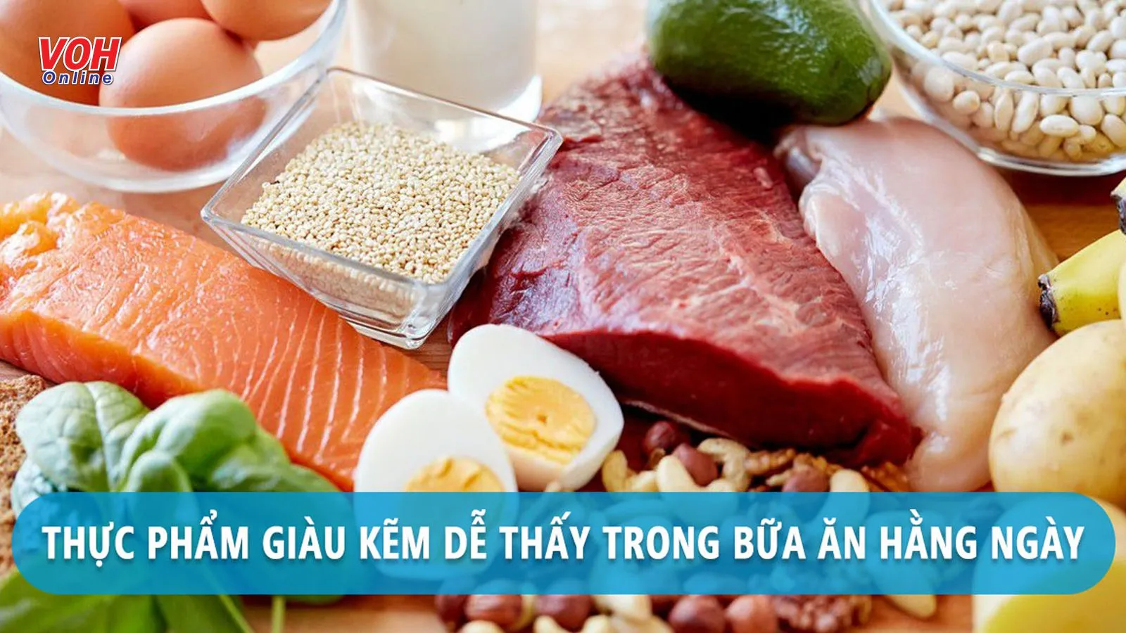 Tổng hợp top 12 thực phẩm giàu kẽm nhất tốt cho cả nhà