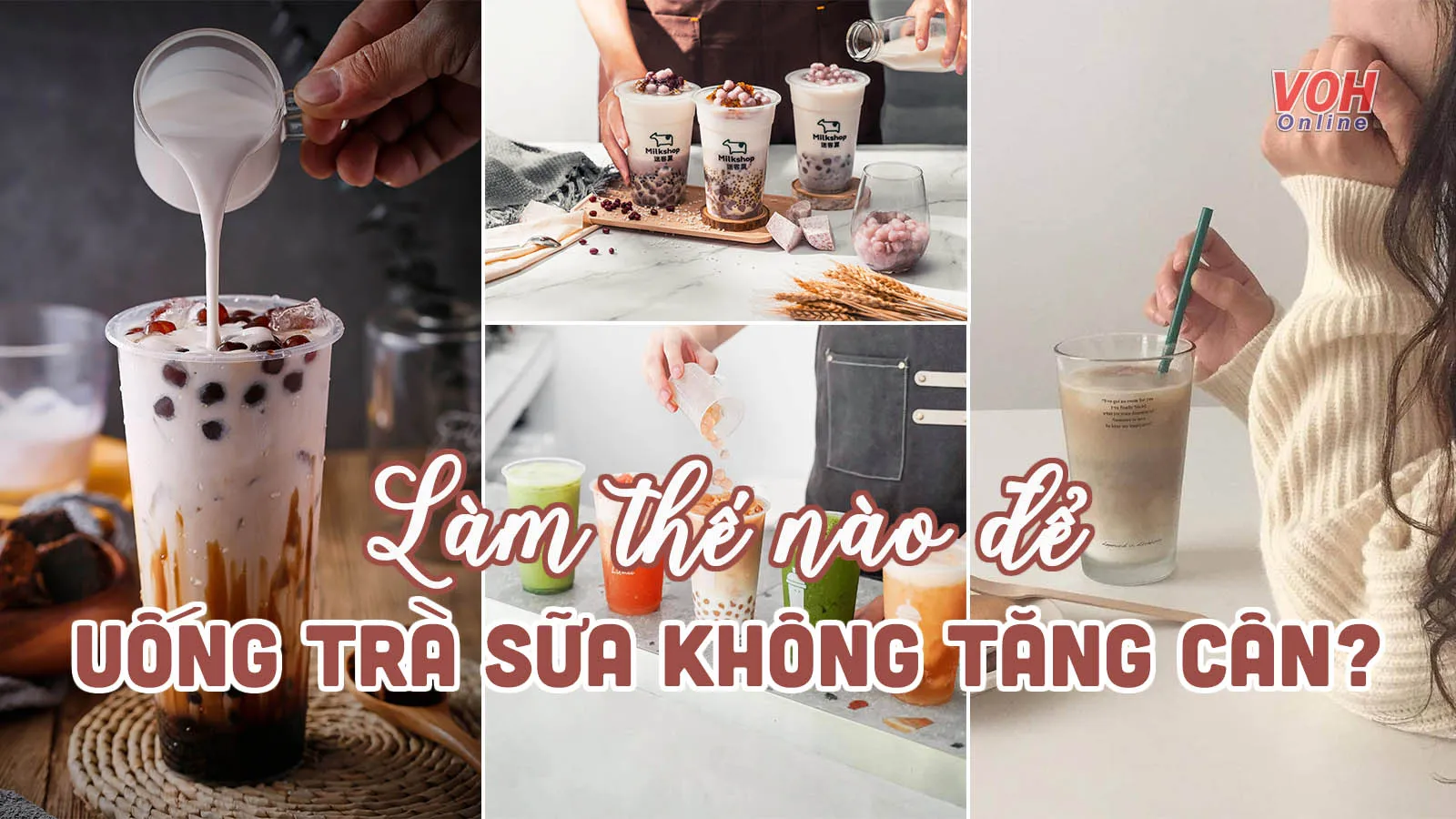 Cách uống trà sữa không tăng cân