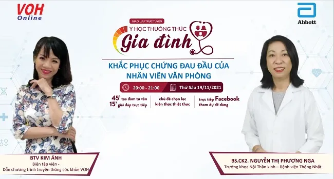 [Livestream] Khắc phục chứng đau đầu của nhân viên văn phòng