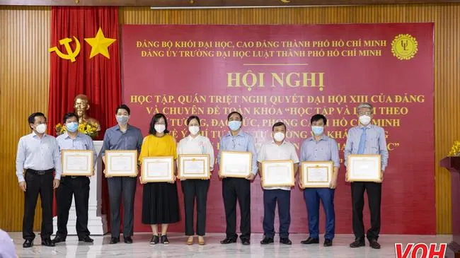 Trường Đại học Luật TPHCM tổ chức Hội nghị học tập, quán triệt Nghị quyết Đại hội XIII của Đảng