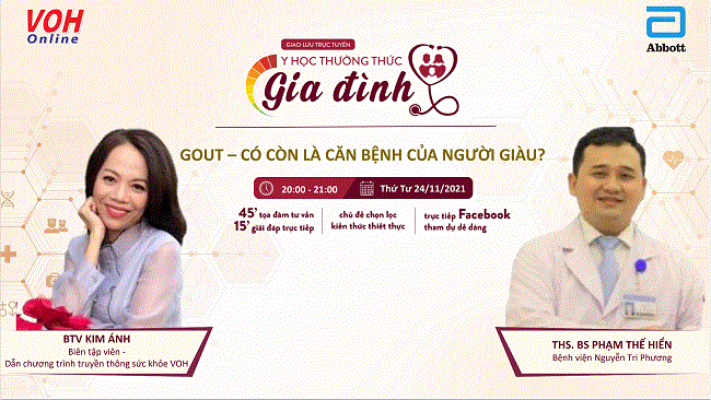 [Livestream] Gout - Có còn là căn bệnh người giàu?