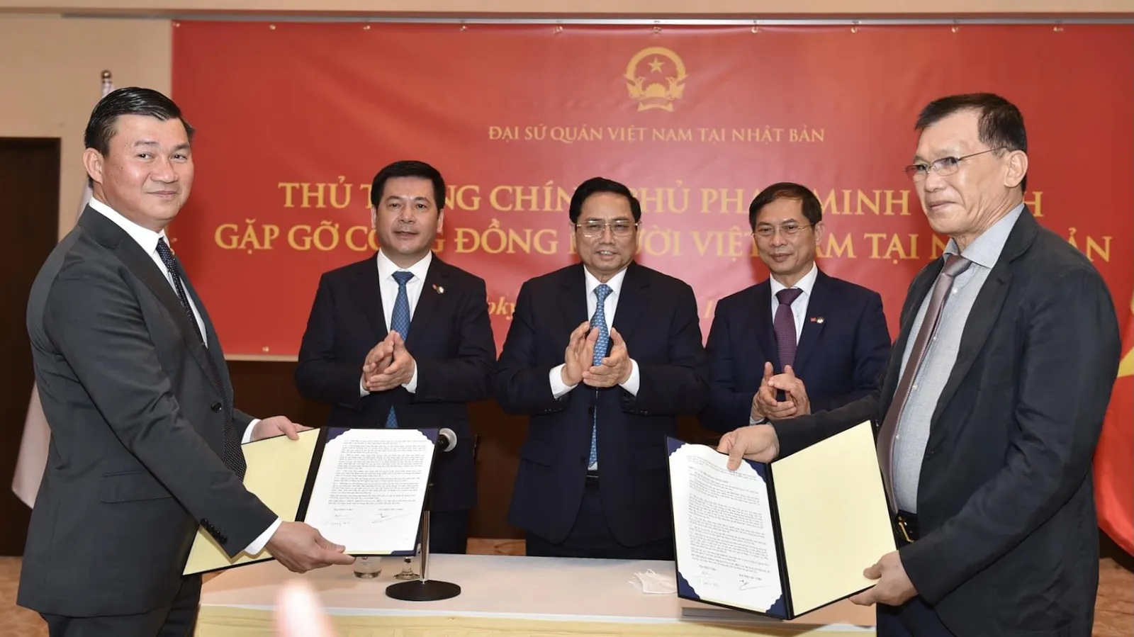 Thủ tướng Phạm Minh Chính gặp mặt kiều bào Việt Nam tại tại Nhật Bản