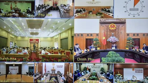 Thủ tướng Phạm Minh Chính chủ trì cuộc họp với 8 địa phương về tình hình khắc phục hậu quả mưa lũ