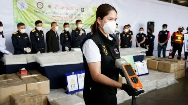 Thái Lan tịch thu ma túy đá trị giá 88 triệu USD trên đường vận chuyển qua Đài Loan