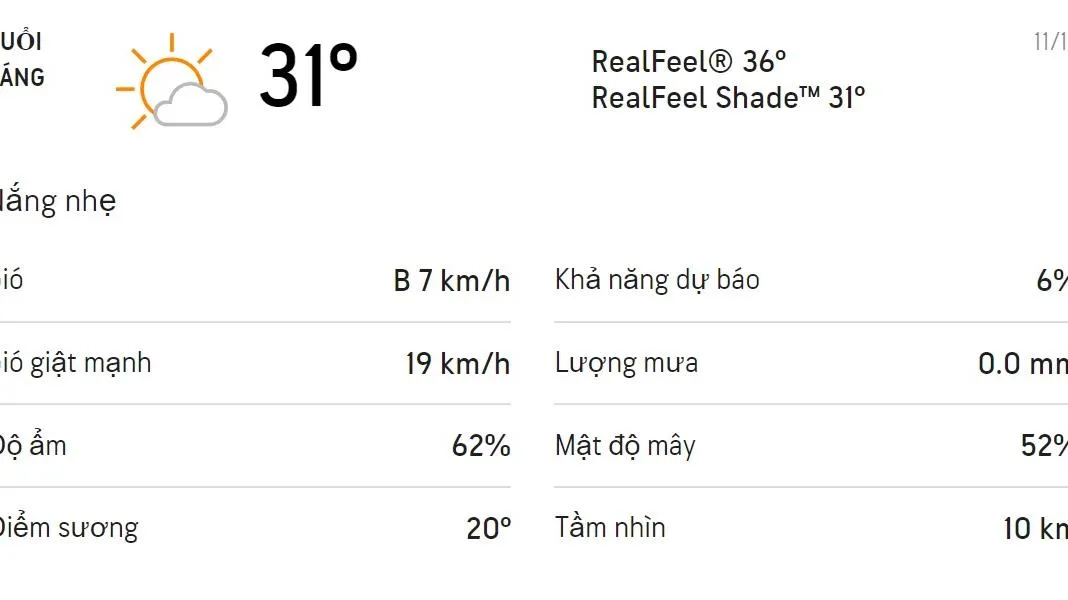 Dự báo thời tiết TPHCM hôm nay 11/12 và ngày mai 12/12: Trời không mưa, sáng sớm và đêm trời lạnh