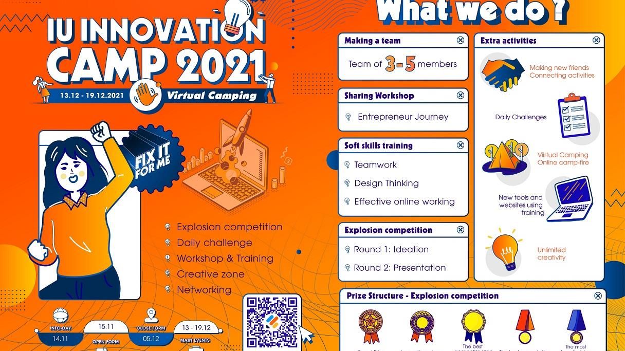 Trường Đại học Quốc tế tổ chức hội trại IU Innovation Camp 2021